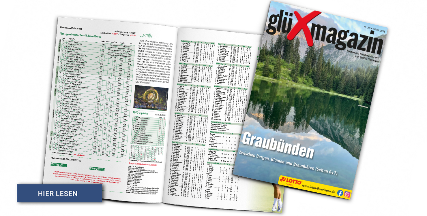 Lesen Sie hier die aktuelle Ausgabe des glüXmagazins