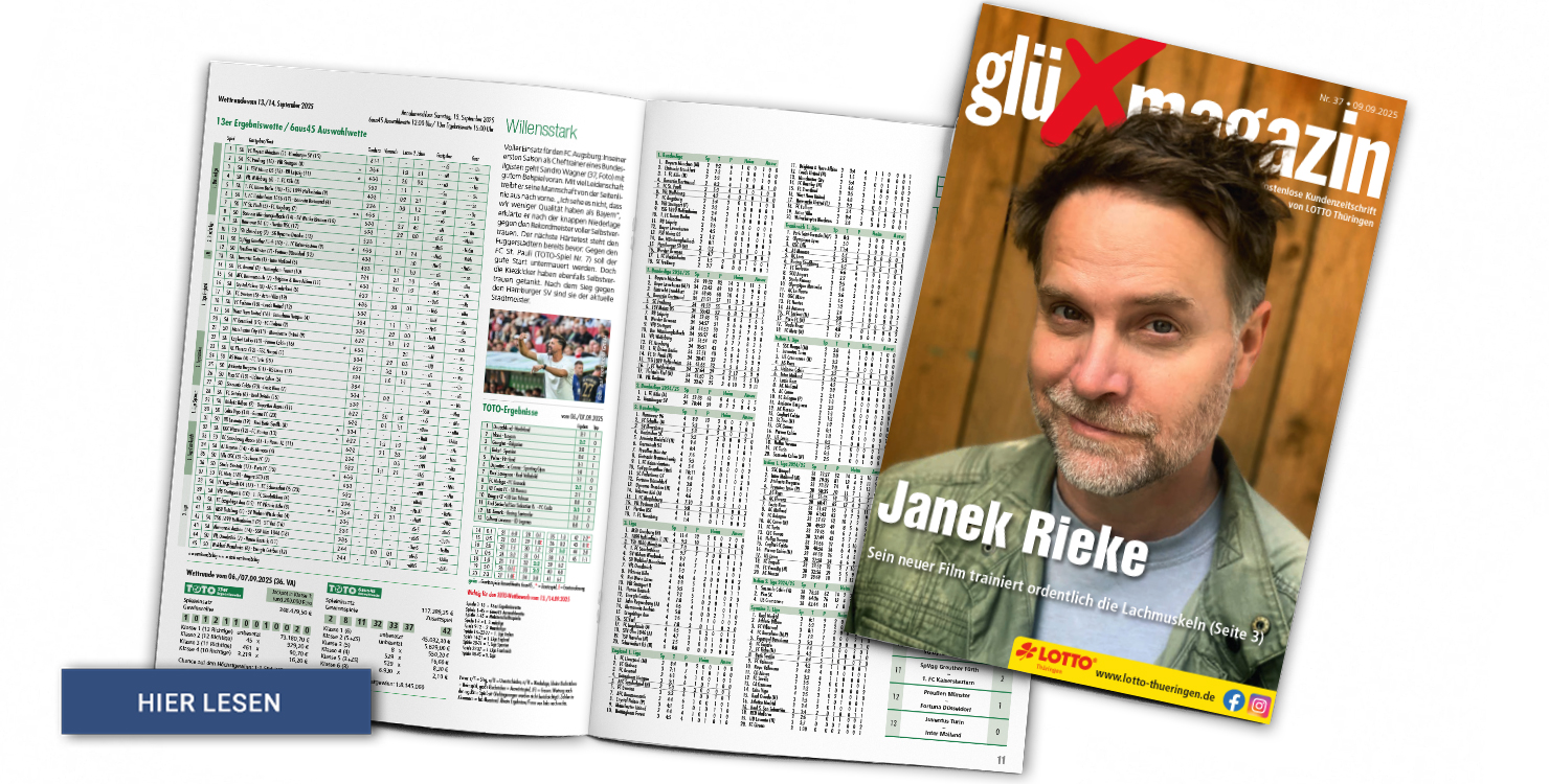 Lesen Sie hier die aktuelle Ausgabe des glüXmagazins