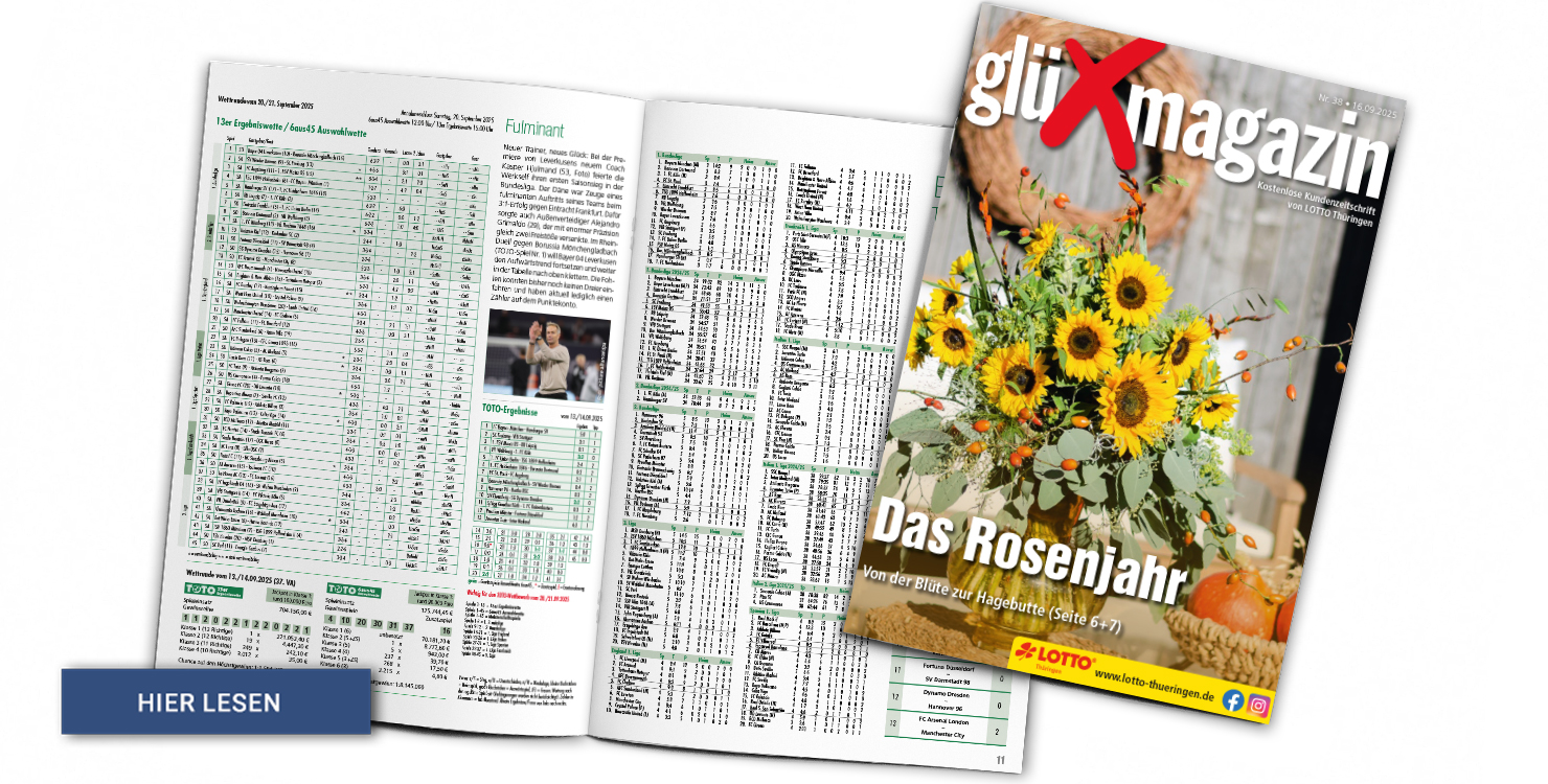 Lesen Sie hier die aktuelle Ausgabe des glüXmagazins