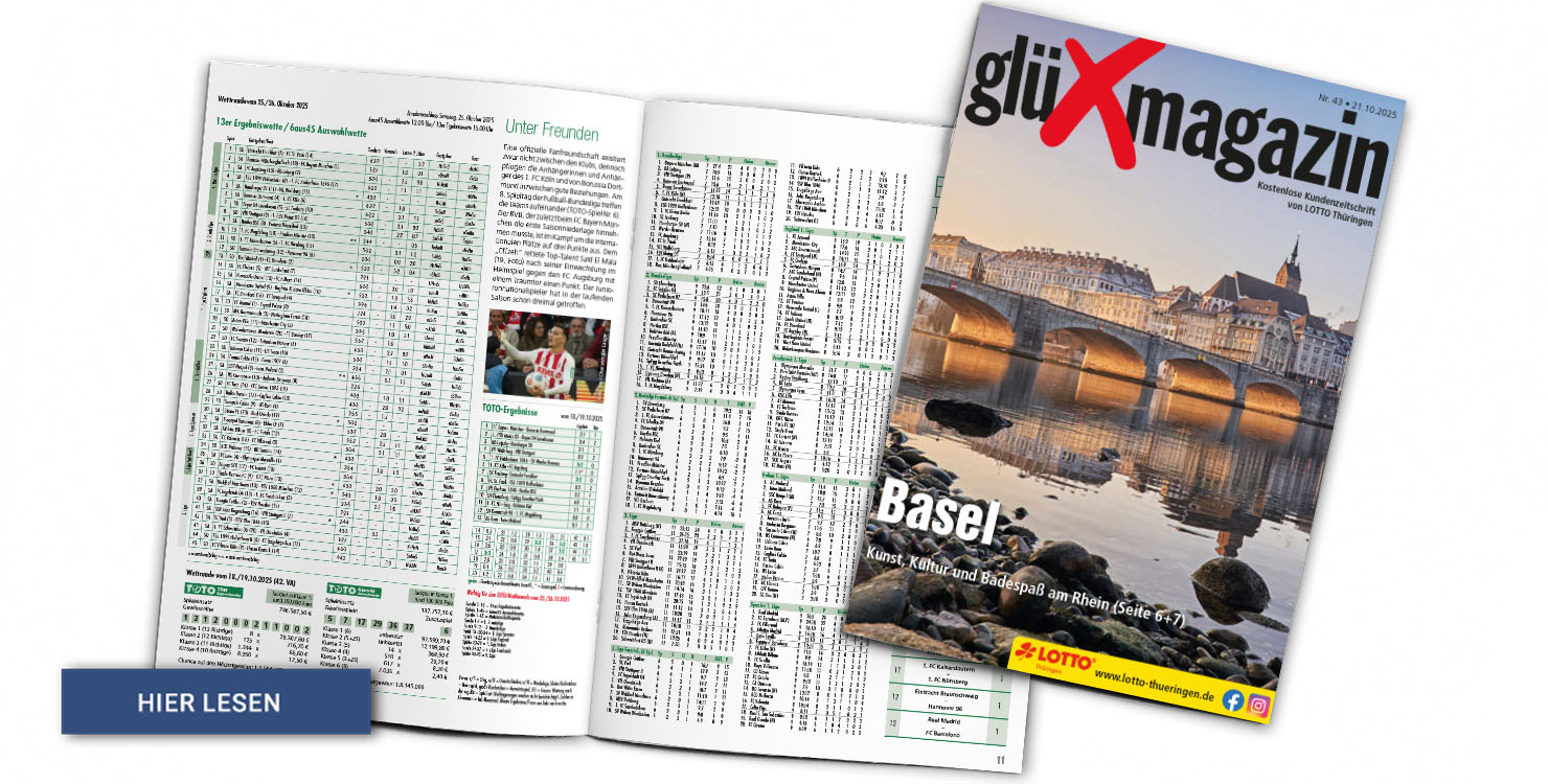 Lesen Sie hier die aktuelle Ausgabe des glüXmagazins