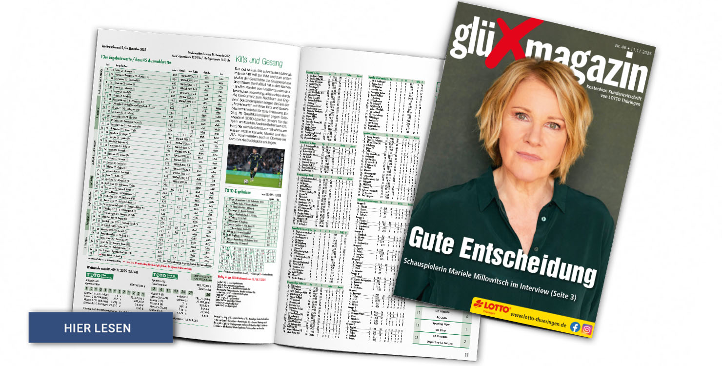 Lesen Sie hier die aktuelle Ausgabe des glüXmagazins