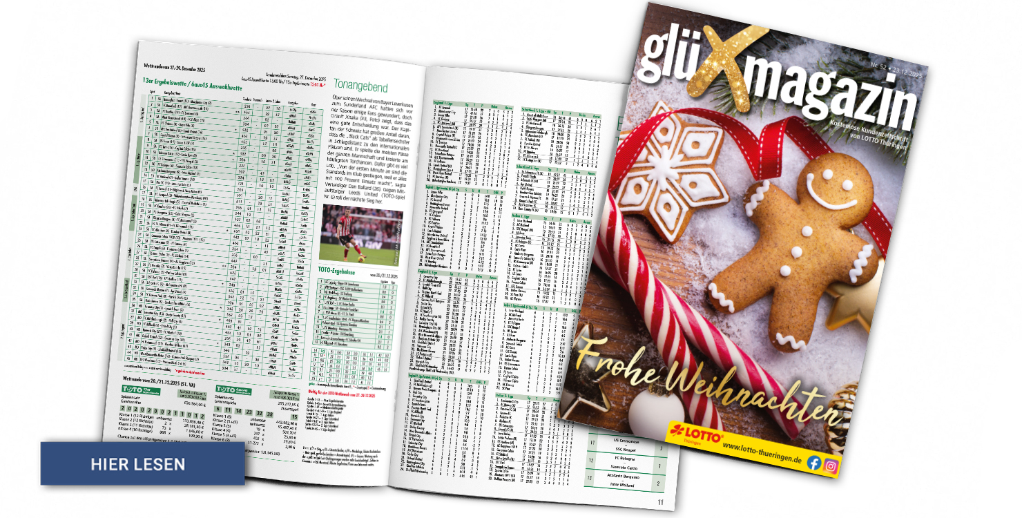 Lesen Sie hier die aktuelle Ausgabe des glüXmagazins