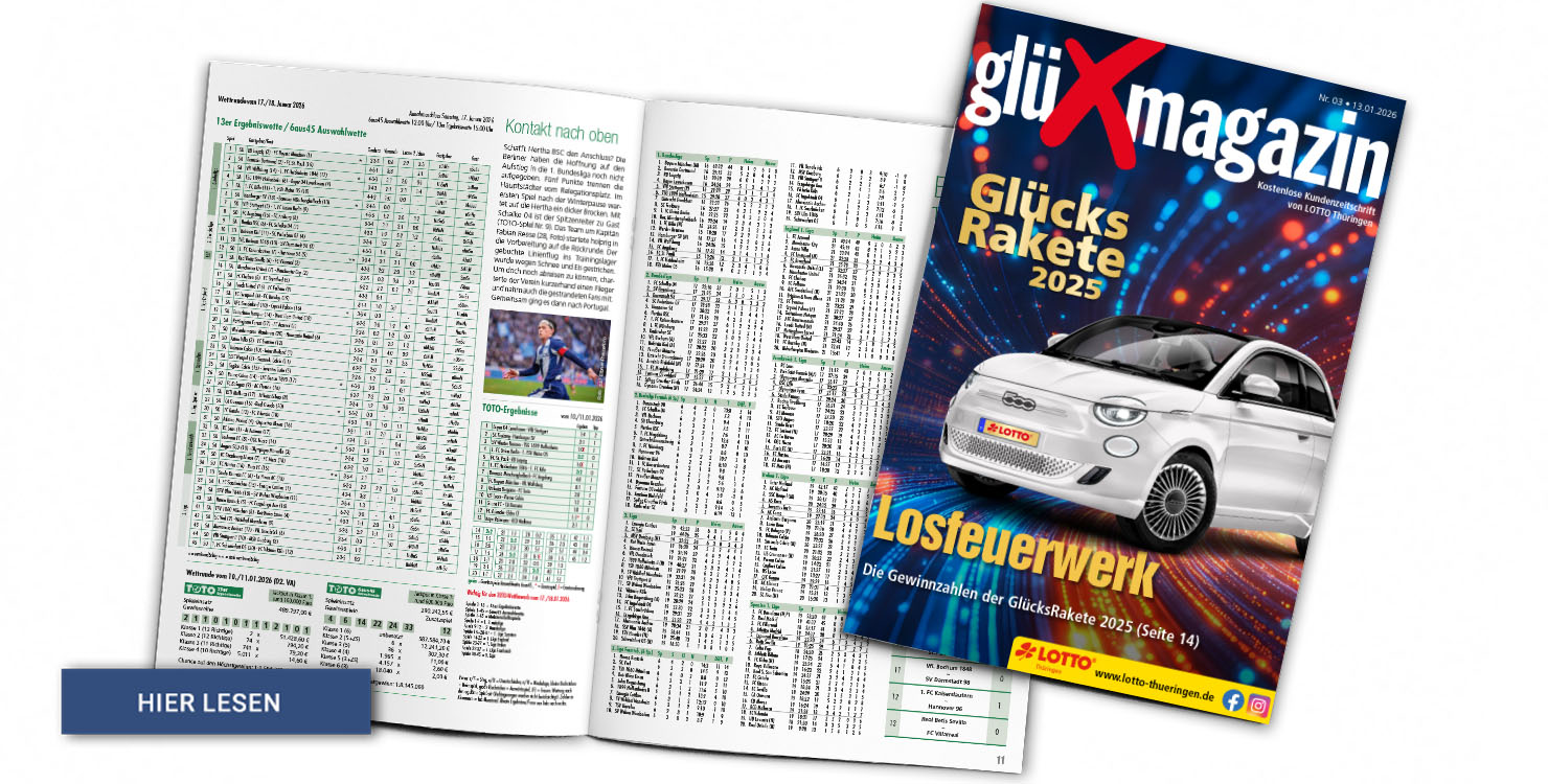 Lesen Sie hier die aktuelle Ausgabe des glüXmagazins
