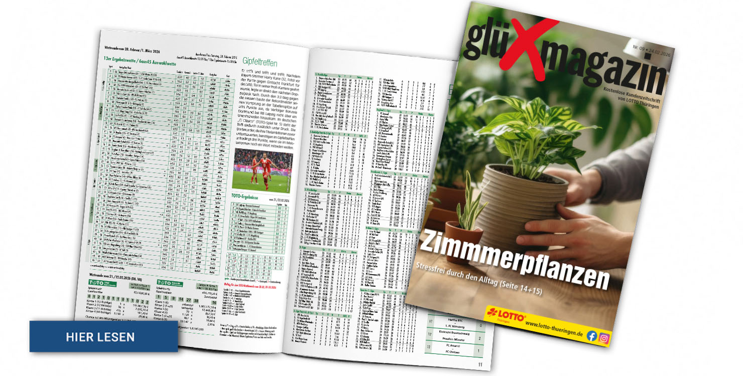 Lesen Sie hier die aktuelle Ausgabe des GlüXmagazins
