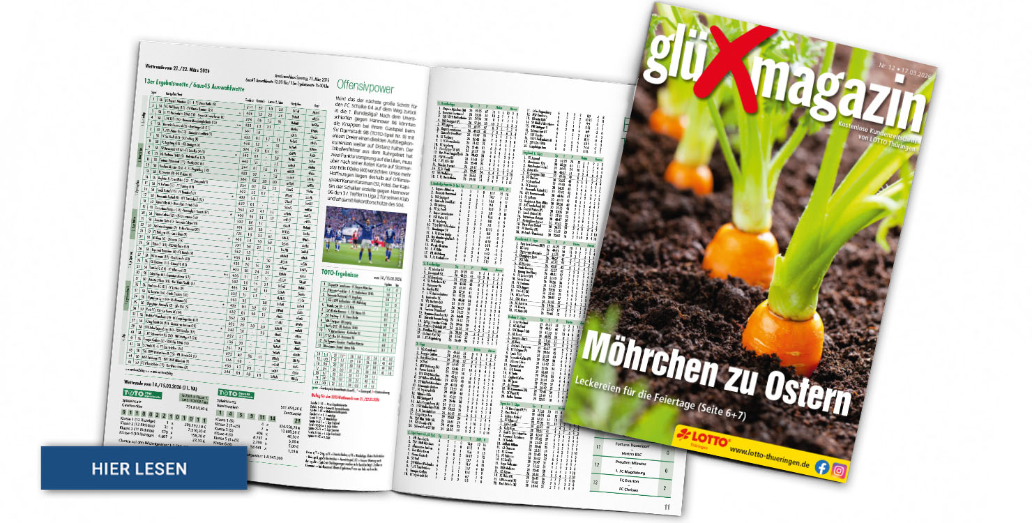 Lesen Sie hier die aktuelle Ausgabe des GlüXmagazins