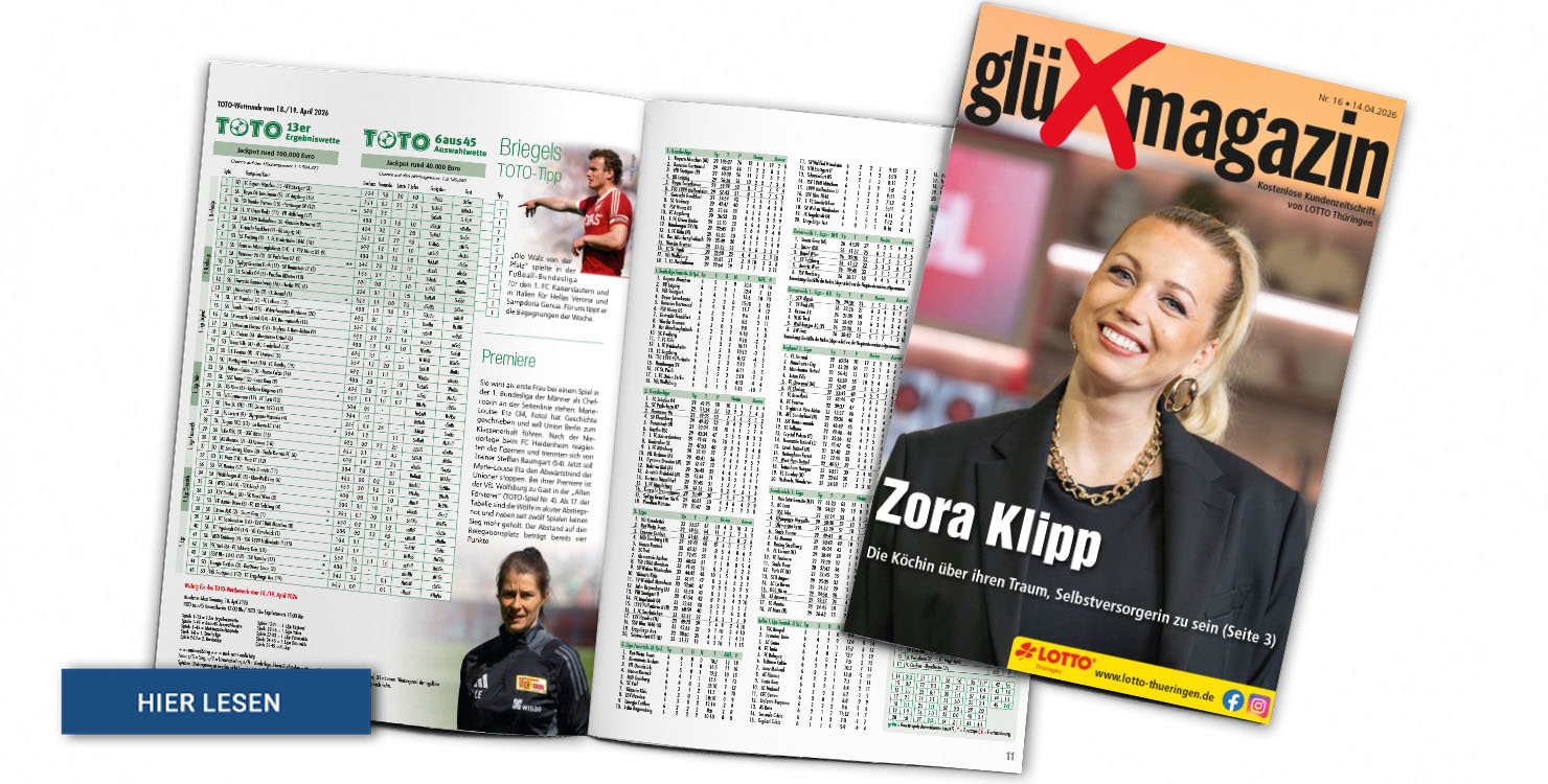 Lesen Sie hier die aktuelle Ausgabe des GlüXmagazins
