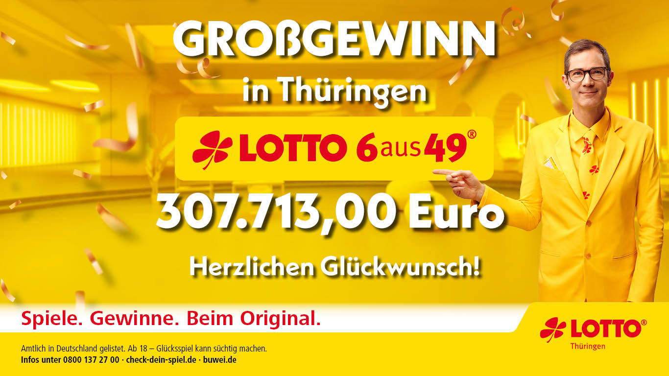 Unser aktueller Großgewinn