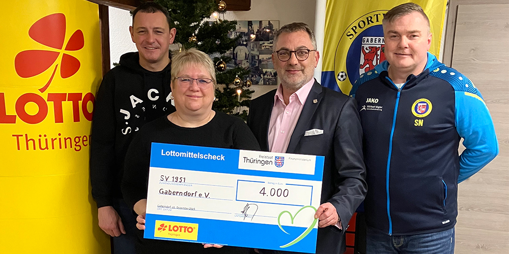 Lottomittel unterstützen den SV 1951 Gaberndorf