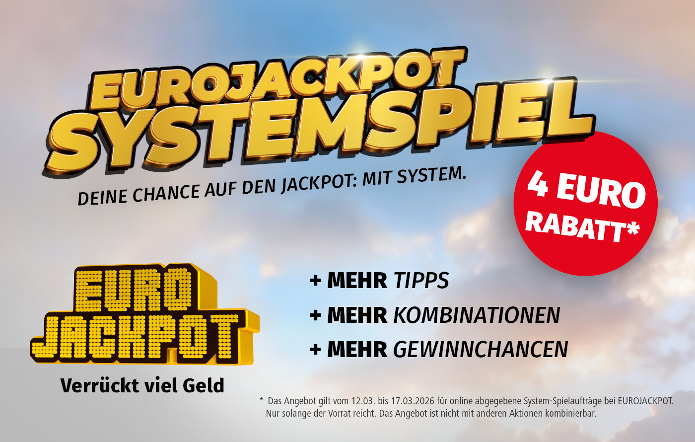 Rabattaktion bei Eurojackpot