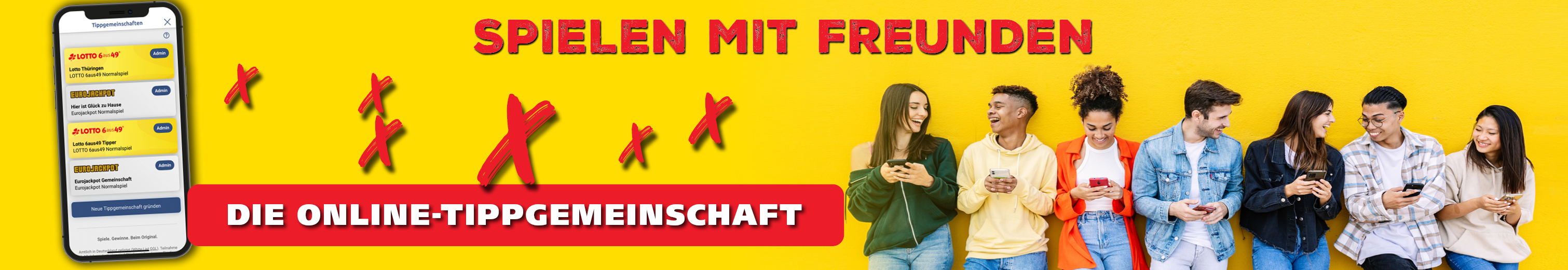 Spielen mit Freunden - Gründen Sie Ihre eigene Tippgemeinschaft